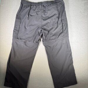 Gander Mountain Guide Series Mens Cargo Pants 3XL Nylon Convertible Shorts Gray